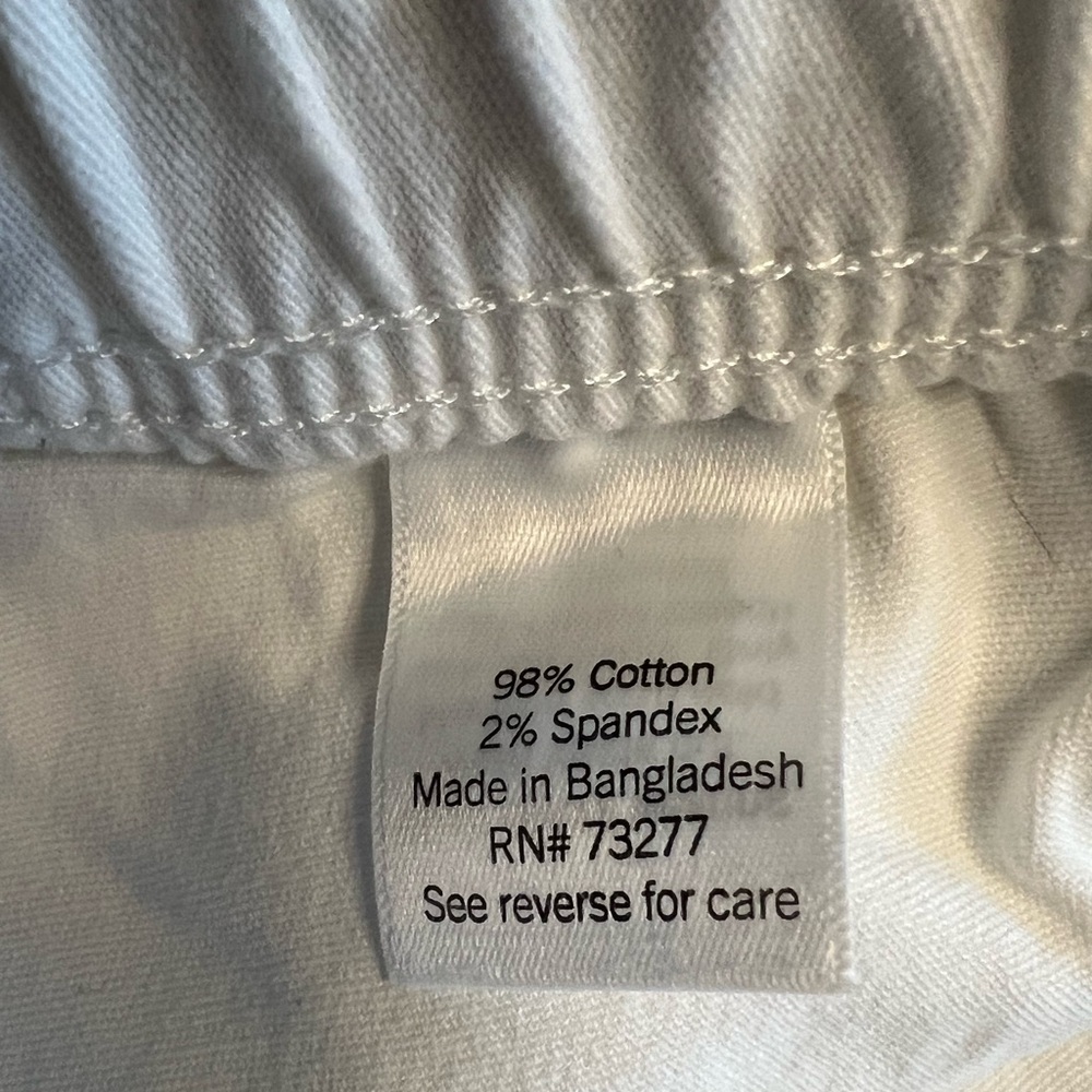 Croft & Barrow Cream Elastic Waist Capris- Size 2X - Picture 3 of 12